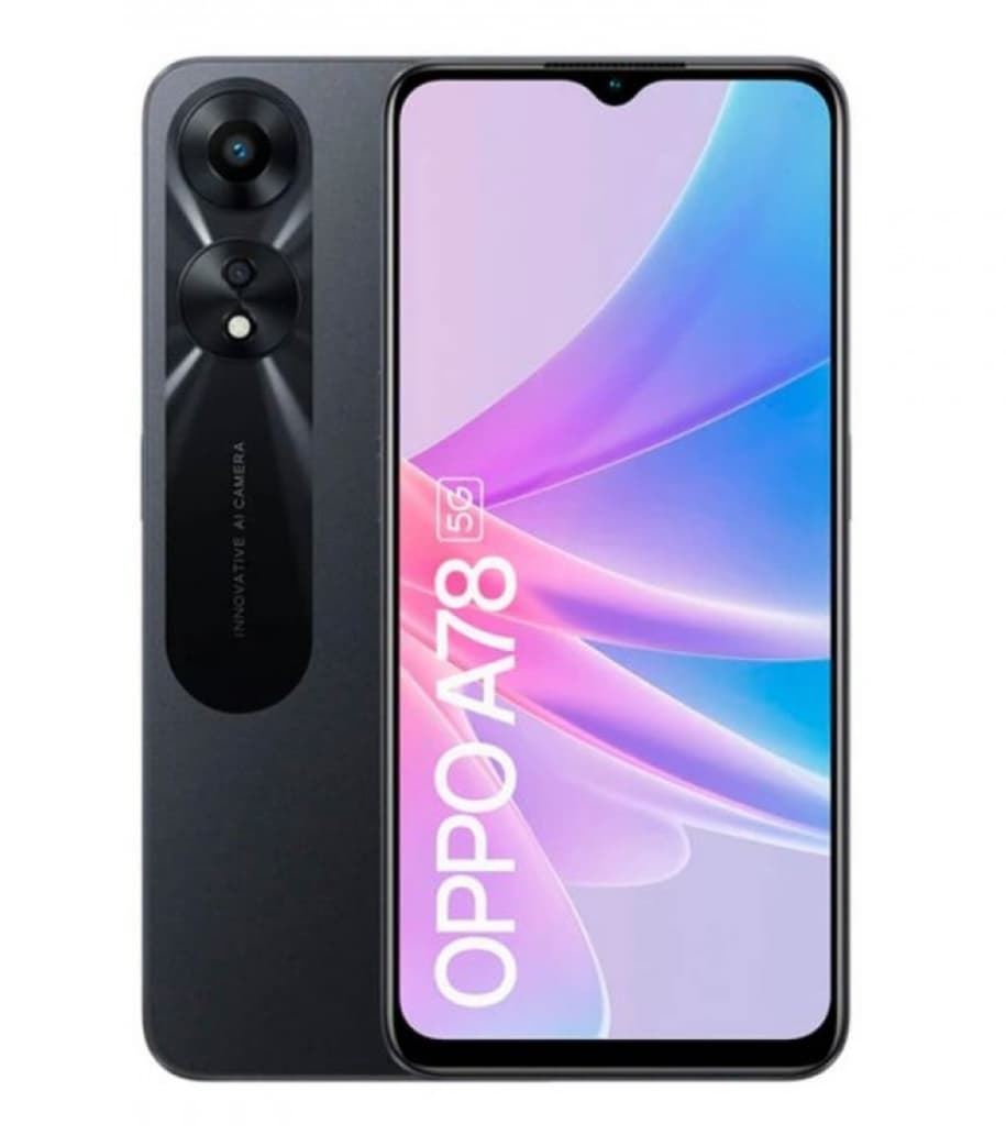 OPPO A78 4+128GB DS 5G GLOWING BLACK - Imagen 1