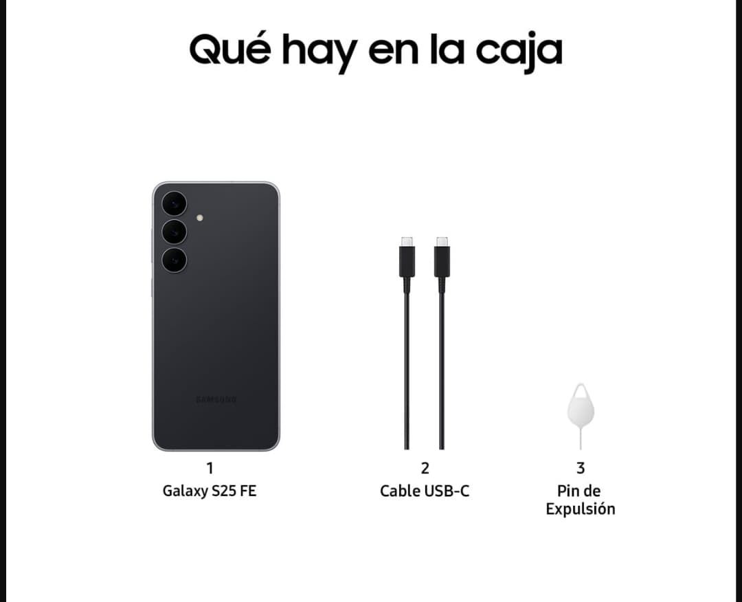 Samsung Galaxy S25 FE en color Jet Black - Imagen 4