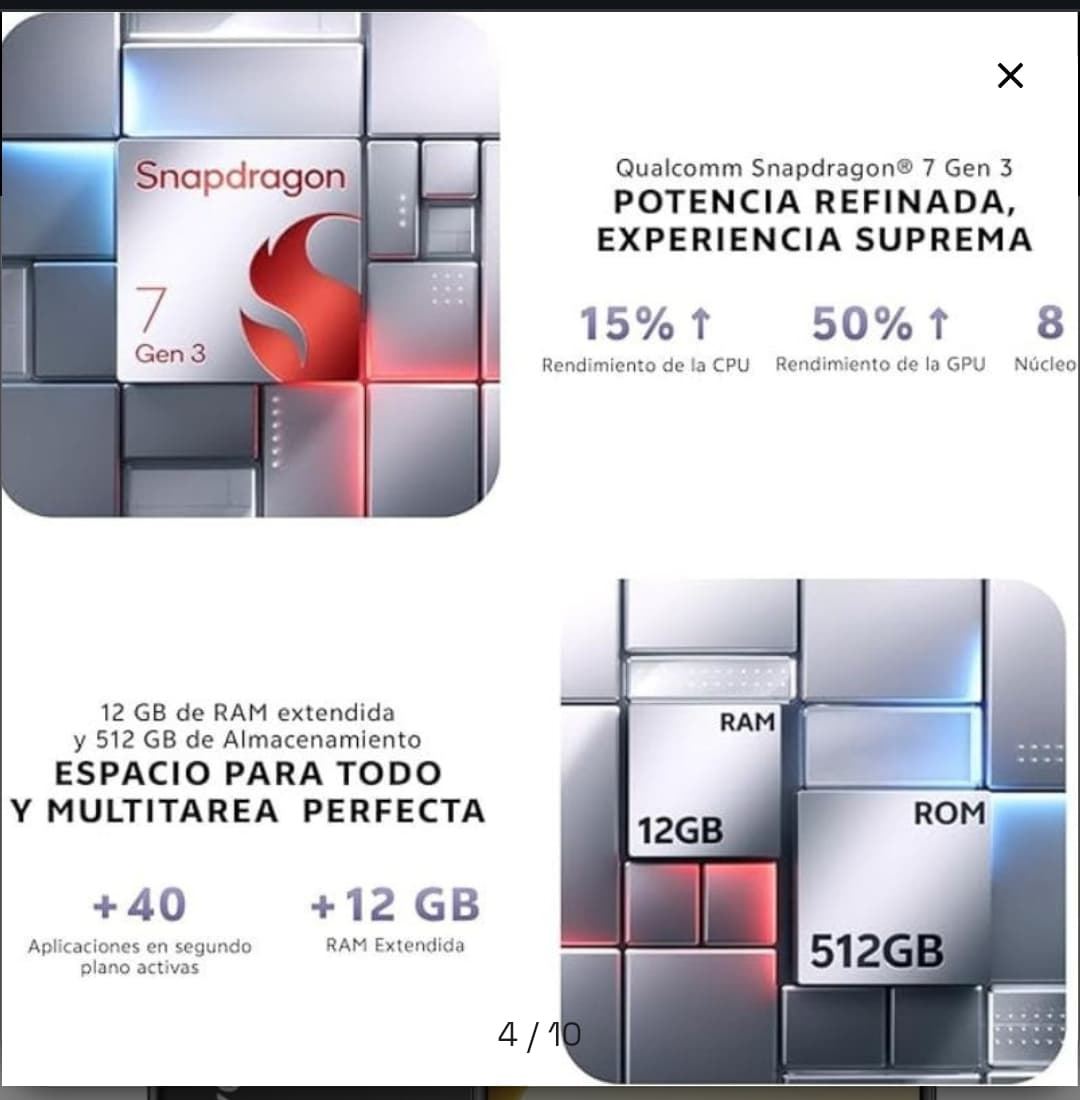 Vivo V50 5G 12GB/ 512GB Negro - Imagen 5